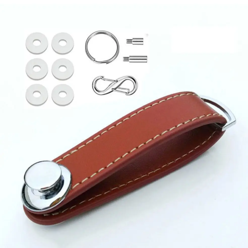 Car 2025 Key Pouch Bag Case Wallet Holder Chain Key Wallet Ring Collector Housekeeper new Pocket Key Organizer Smart Leather Keychain
