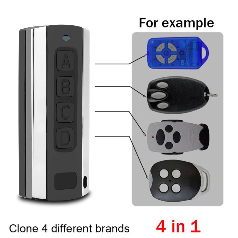 YNG600 MultiFrequency Electric Gate Remote Control 2025 Garage Door Opener 280-868MHz new 4 in 1 Garage Remote Control Hand Transmitter