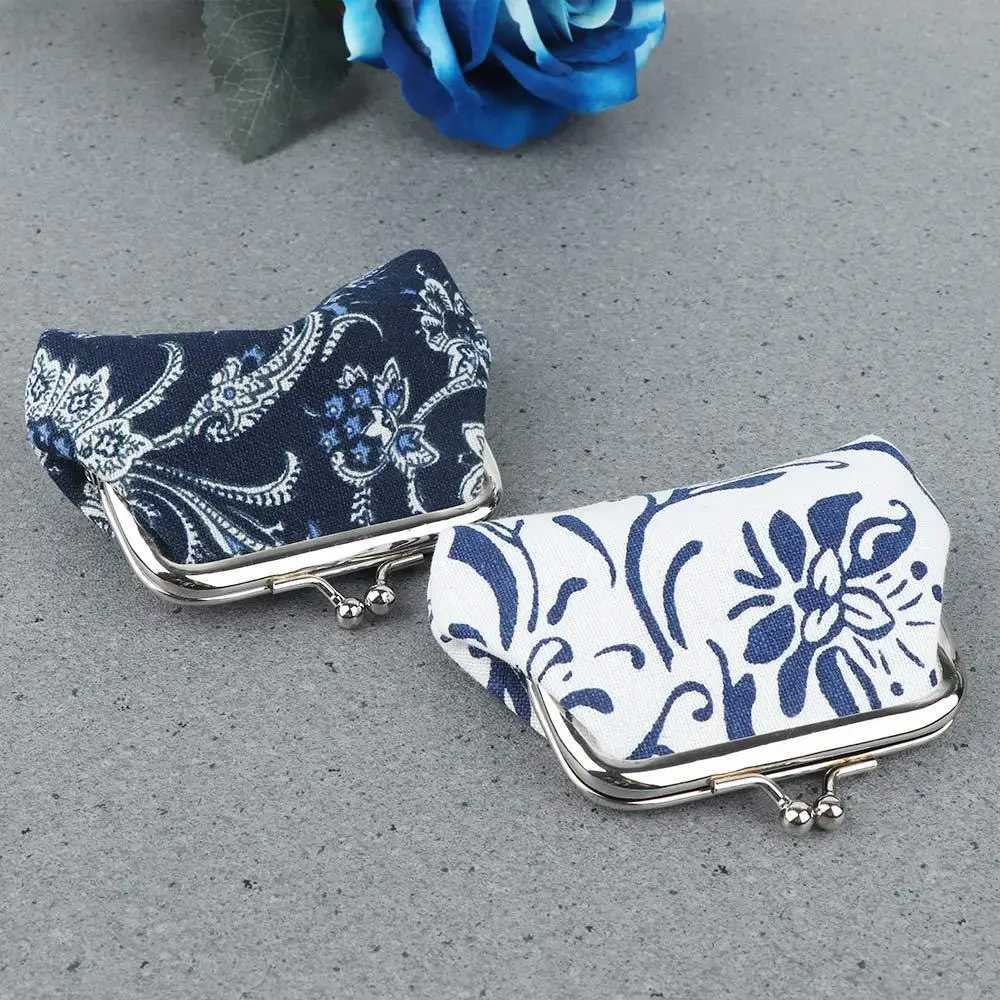 Vintage Fi Hasp Women Girl Flower Cluh Bag Card Holder Coin Purses Small WalletXJ241111