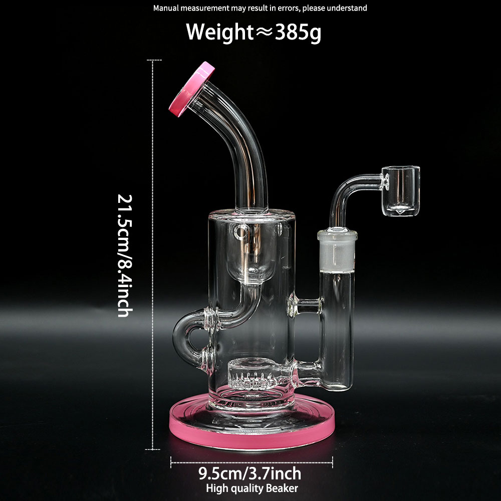 Glass Percolator Bong,Recycler glass Dab Rigs With Quartz banger,Color Percolator Glass pipes,Borosilicate Glass Water Pipes,Smoking Accessaries,Hippi