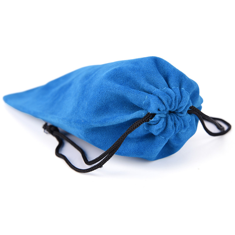 10pcs/lot In Velvet Material Very Soft Eyeglasses Pouch Drawstring Sunglass Bag Eyewear Cases Bags