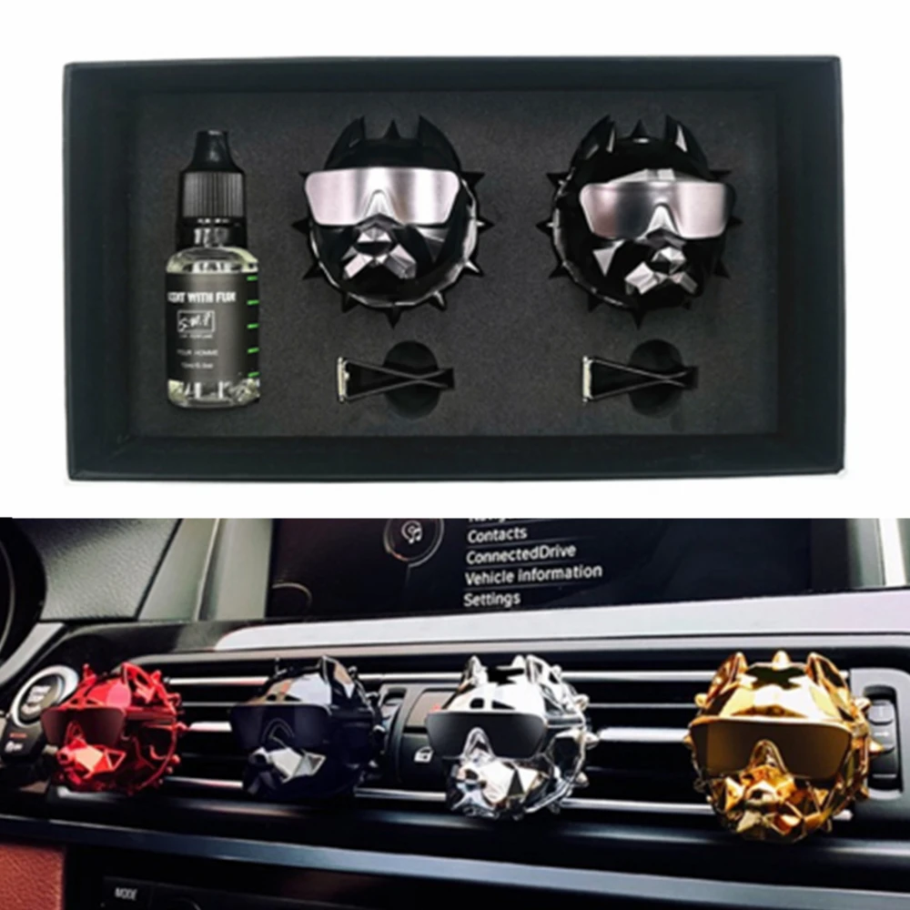 Vehicle Air Freshener Bulldog Fragrance Perfume 2025 new Car Scent Diffuser Car Fragrance Bulldog Air Fresheners