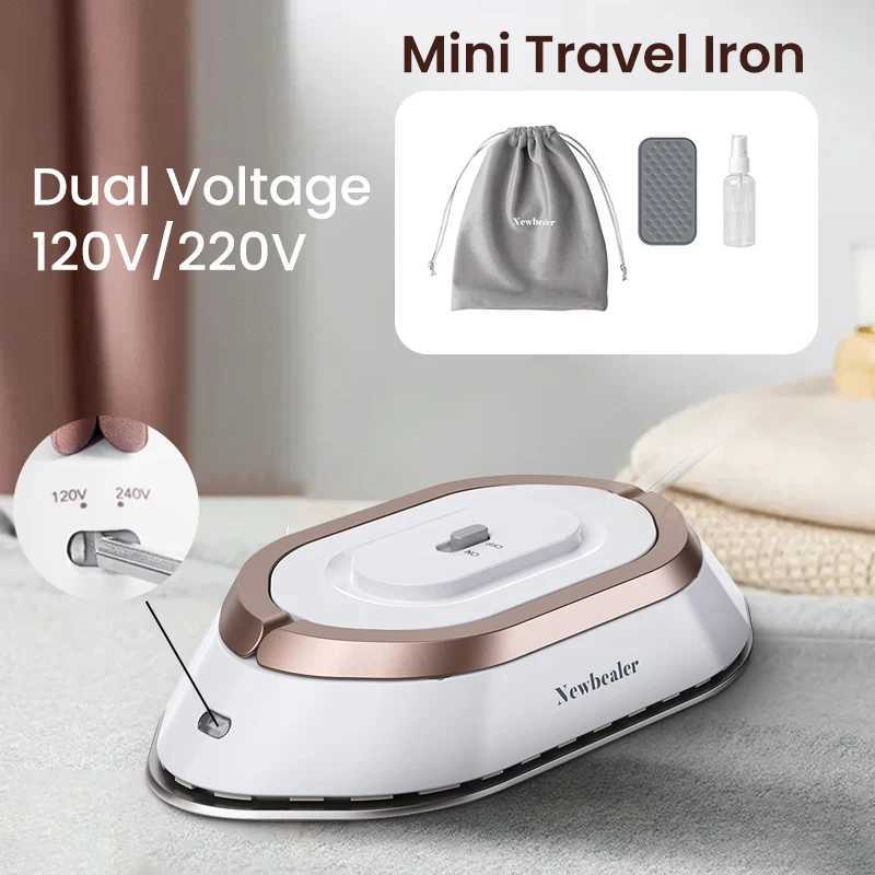 Handheld mini electric dry iron 120V/220V dual voltage 30S hot non steam clothing iron suitable for clothing portable and lightweight travel Y241101