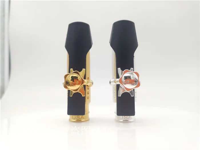 High Quality Professional Tenor Soprano Alto Saxophone Metal Mouthpiece Gold Plating Sax Mouth Pieces Accessories Size 5 6 7 8