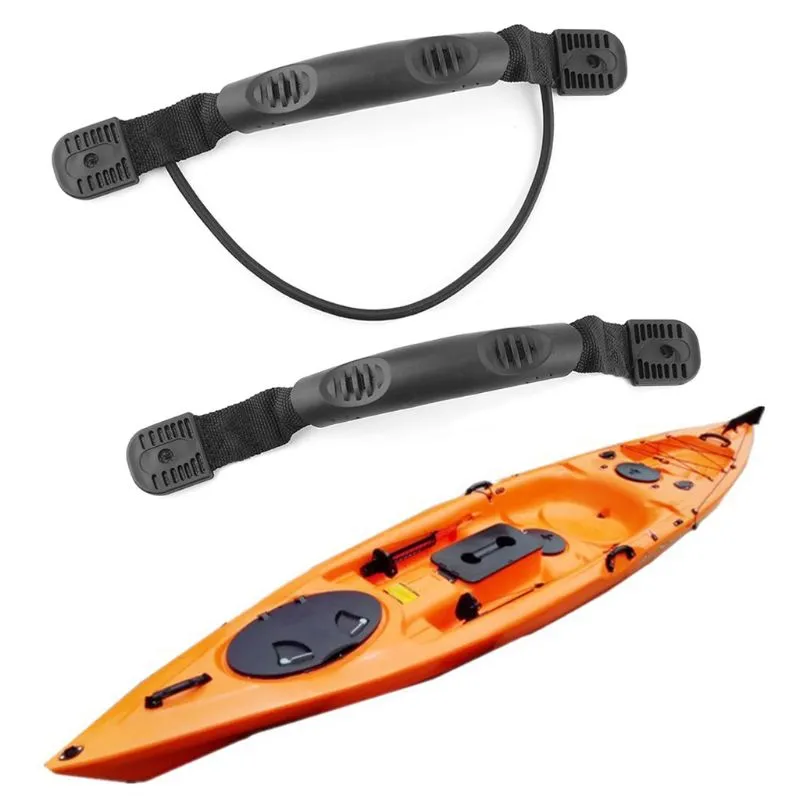 2pcs 2025 new Kayak Paddle Handles Canoe Rowing Boats Side Mount Carry Handle With Bungee