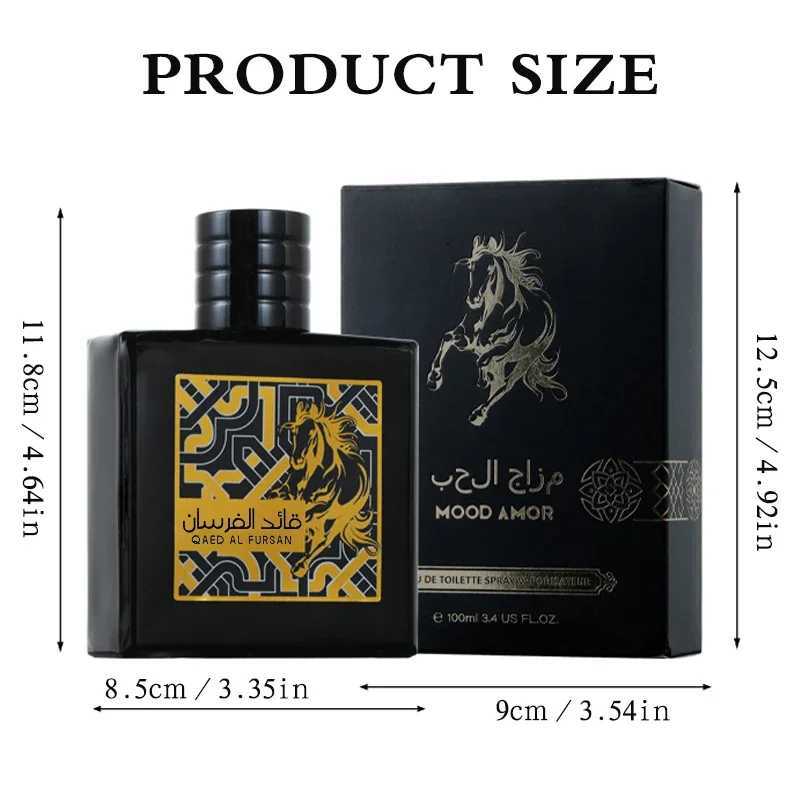 100ml original Arabian mens perfume Qaed Al Fursan Unlimited Dubai high-quality durable eau de toilette for men and womenXJ250409