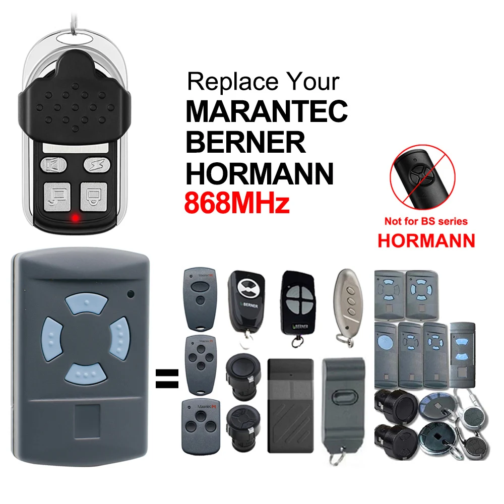 868mhz Garage Remote Control for HORMANN MARANTEC 2025 BERNER 868 new Hand Transmitter 4 Channel