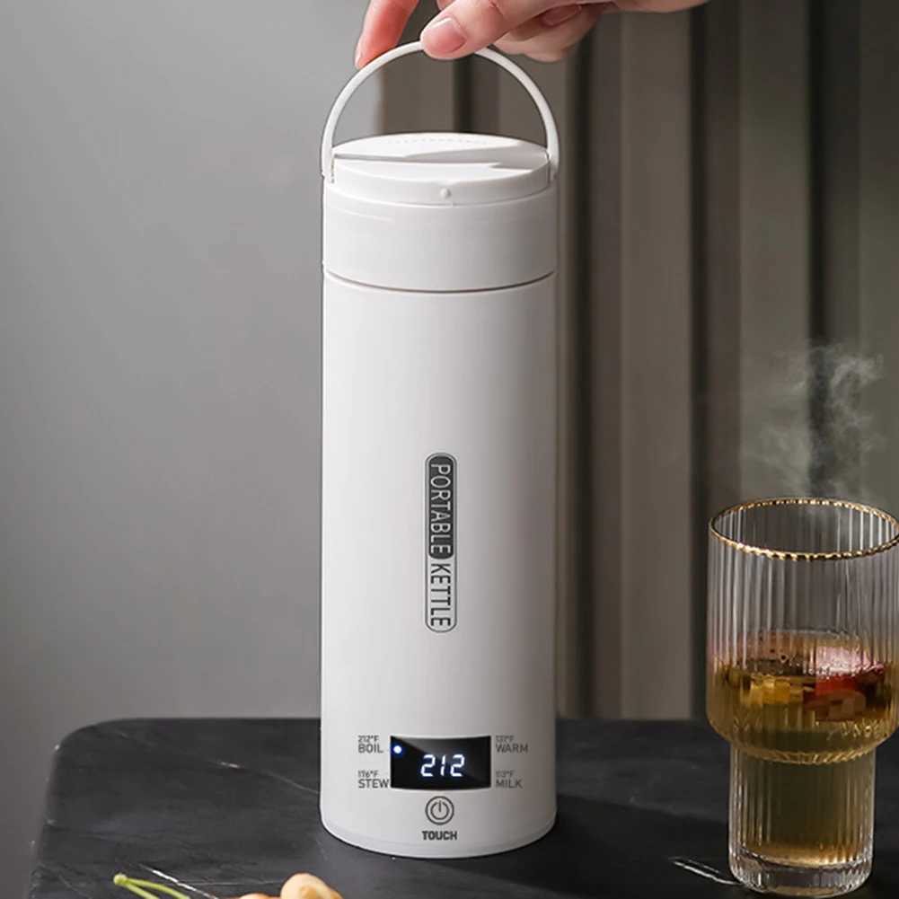 500ML travel electric kettle for quick boiling water portable kettle with 4 temperature settings 304 stainless steel kettle Y241102