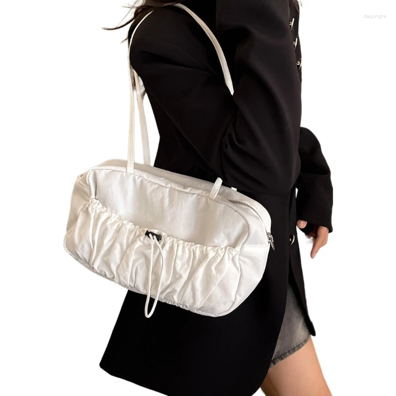 2025 NEW Drawstring Practical Sg Bag Fashionable Shoulder Bags Nylon Underarm Purse Satchel Casual Handbag For Daily Carry And Travel zhanyishengli