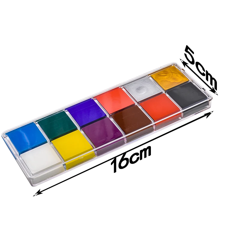 Body Face Painted 12 Color 2025 Make Up Flash Tattoo Brush new Festival Painting Play Clown Halloween Makeup Face Paint Kids Toys Tool