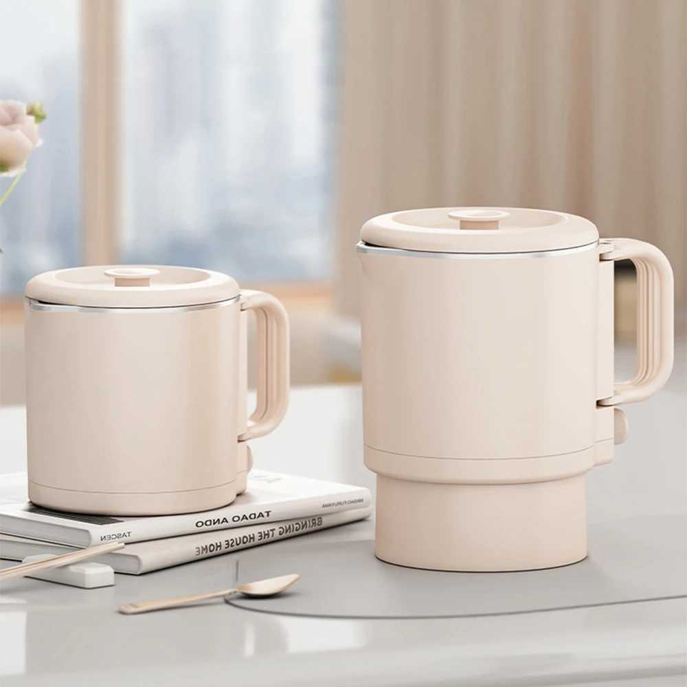 800ML folding mini electric kettle Mti function 304 stainless steel portable basin kettle water cup large capacity kettle Y241102