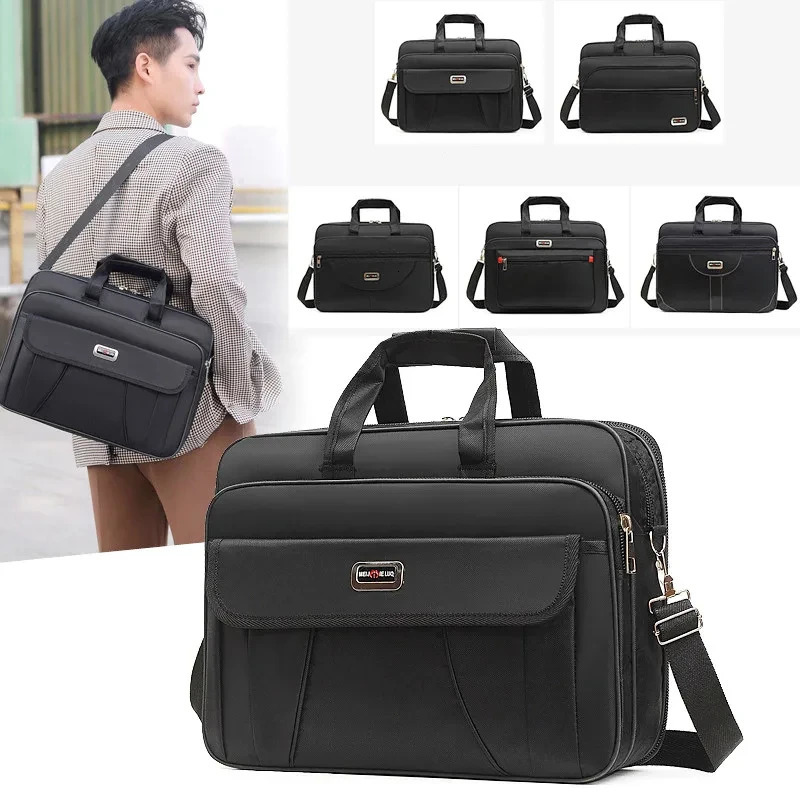 Fashion Mens Shoulder Portable PU Leather Handbag Business Briefcase Travel Man Crossbody s Quality Men Bag 241029