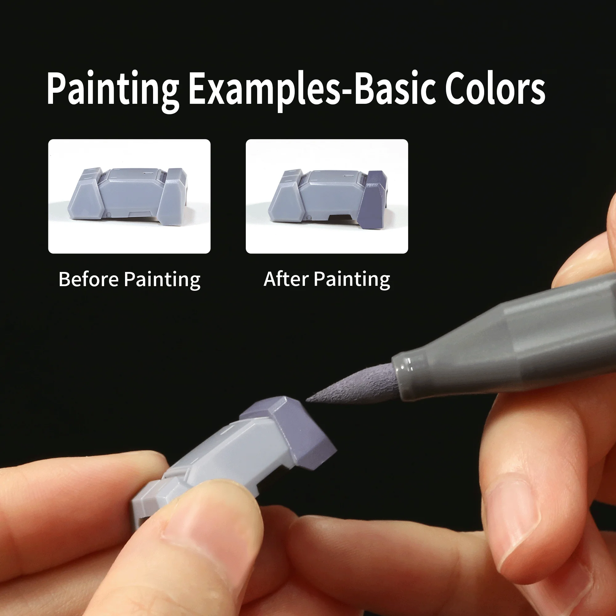 Environment-Friendly Water-Based Soft Head new 2025 Marker Up To Base Color Metal Color Mecha Model Painting