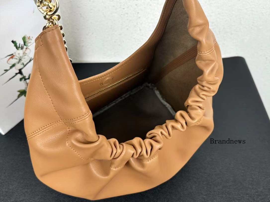 Leather Shoulder Bags: Designer Underarm Tote Handbag Soft Large Purses B2