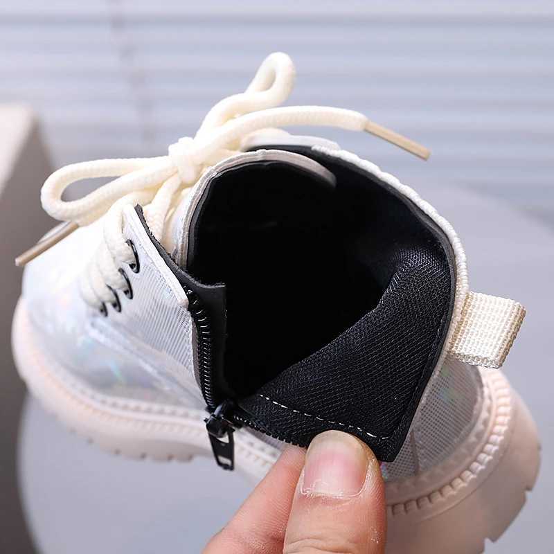 Star Printed Kids Fashion Boots Spring/Summer PU Zip Preschool Ankle Shoes Anti slip Baby Girls and Boys Boots M241102