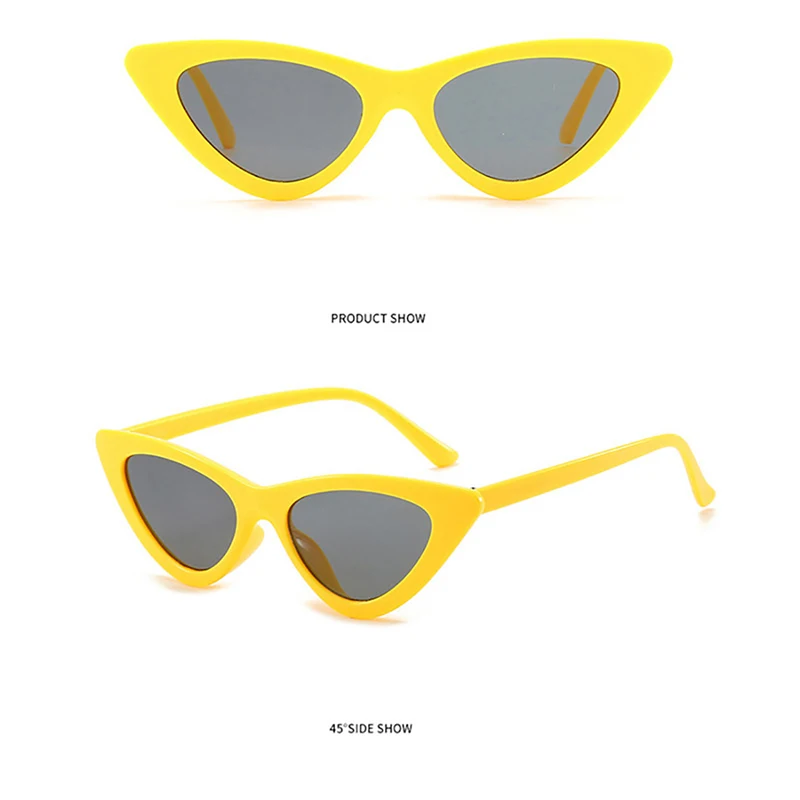 Vintage Cat Eye Triangle Sunglasses 2025 Small Sun new Glasses UV400 Polarized Streetwear Trending Eyewear Shades Female Glasses
