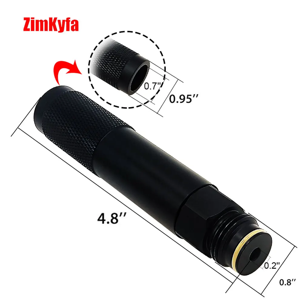 Quick 2025 Change new 12g Co2 Cartridge Capsule Cylinder Adapter W/ G1/2-14 Threads Adaptor For Cylinder