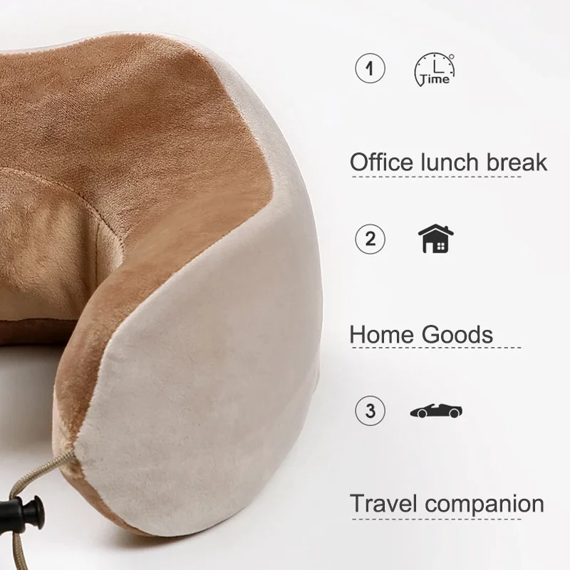Electric Neck Massager U Shaped Pillow Multifunctional Shoulder Kneading Heating Massager Portable Travel Home Car Use Device