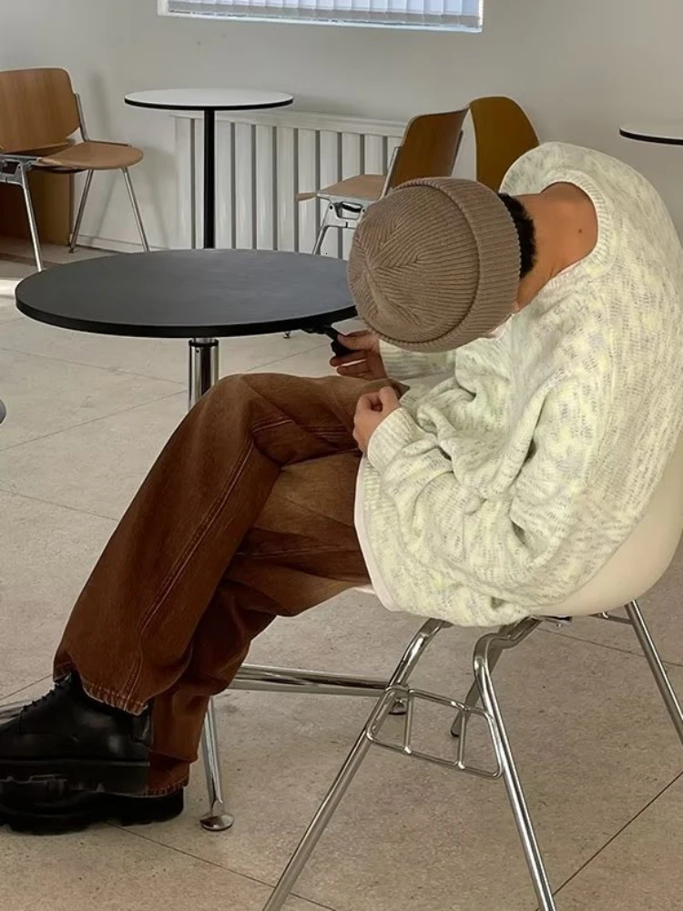 Men Jeans Retro Washed Daily S3XL Hip Hop Teenagers Fashion Loose European Style Y2K Simple Wide Leg Trousers Vitality Chic 241024