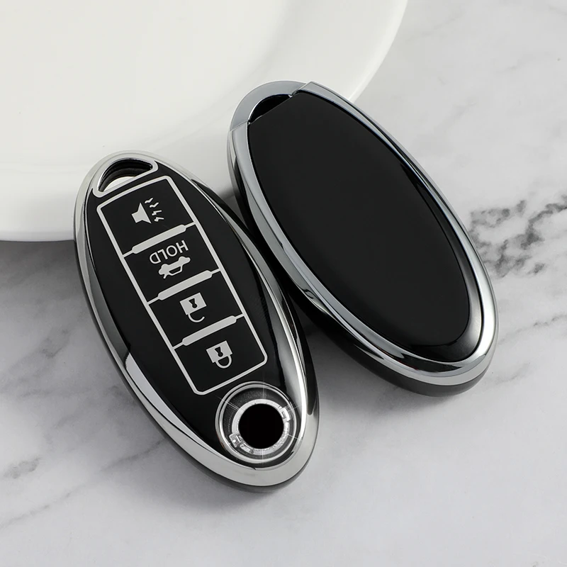 Car Key 2025 Case Cover for Nissan Leaf Micra Qashqai J11 J10 X Trail T32 Versa Note Patrol 3 4 5 Buttons Key Fob new Protector Keychain