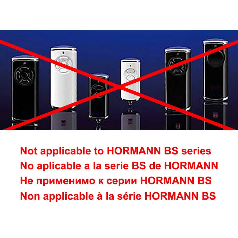 NEWEST HORMANN 868MHz Garage Door / Gate Remote Control Duplicator HORMANN HSM2 HSM4 HSE2 HSE4 HS1 HS2 HS4 HSZ1 HSZ2 HSP4C 868