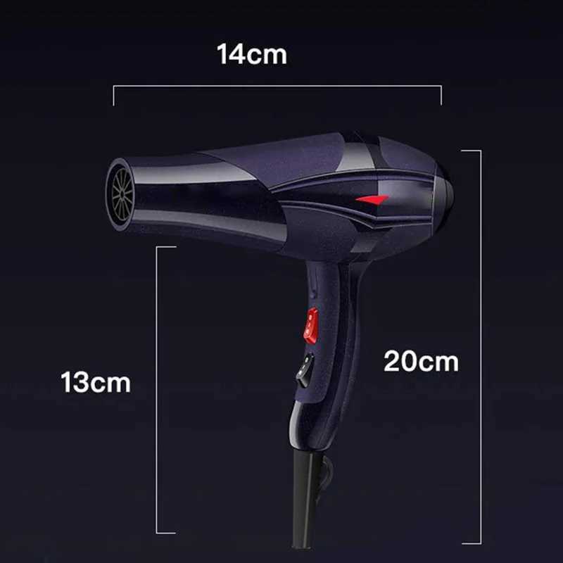 Hair Dryers Super Hair Dryer Ionic With Nozzle Comb Brush 220V Professional Hairdressing Accessories Hair Salon Handy Hairstyling Tools 240401