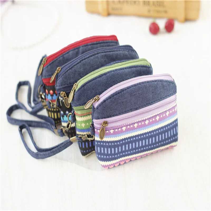 2023 Fi Womens Lady Kid Coin Wallet Lady Small Mini Coin Pouch Zipper Mey Key Earphe Line Mini Coin Purse Card HolderXJ241111