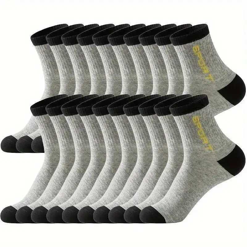 Mens Mid Crew Sport Sweat-absorbing Comfy Breathable For Mens Basketball Training Running Outdoor Activities LX241102