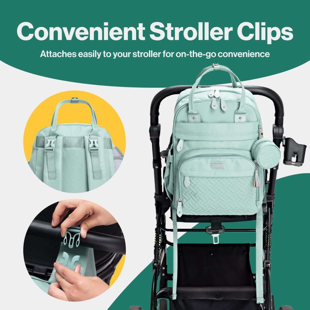 comfortable spacious diaper bag with builtin changing pad accessory storage for babies