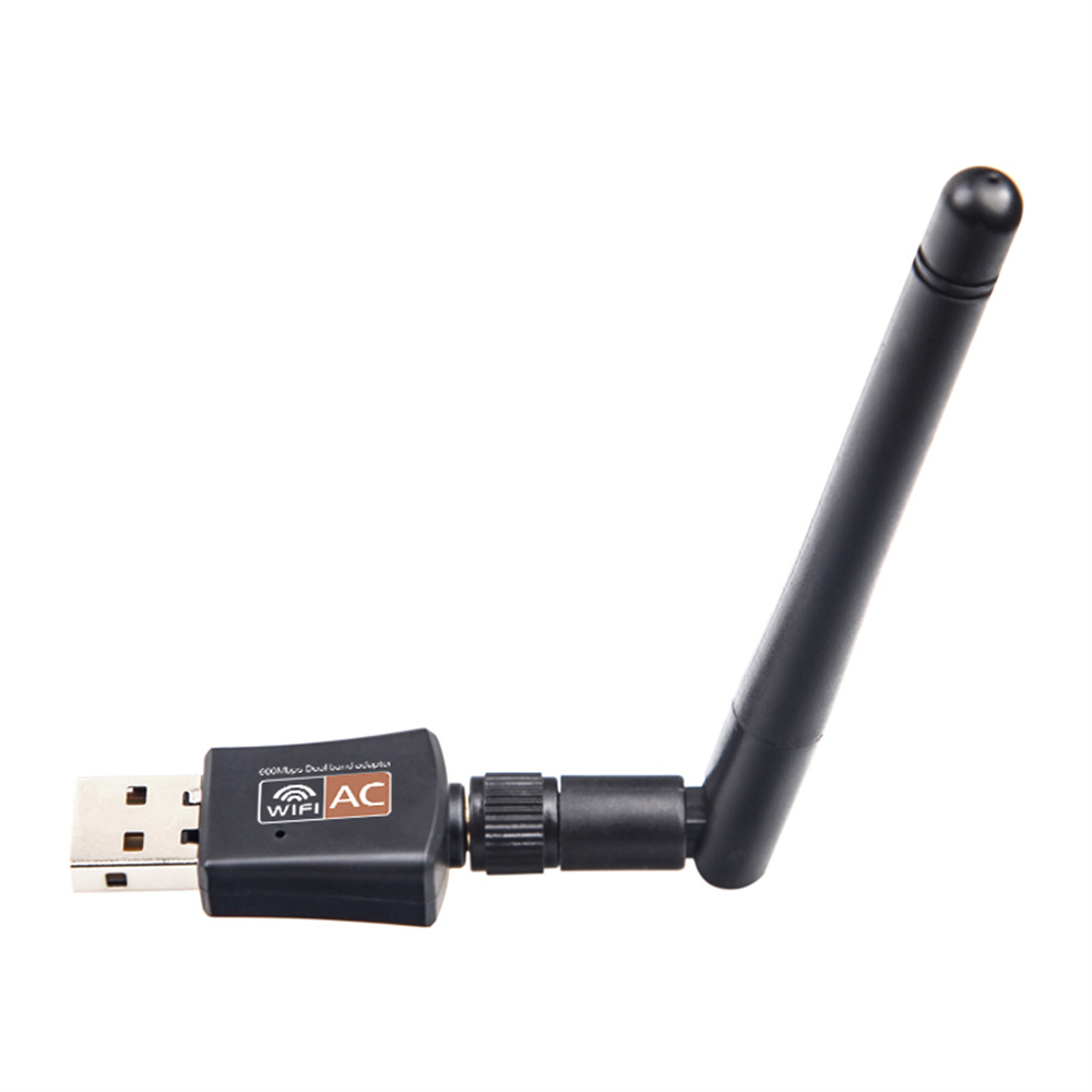 Dual Band USB wifi 600Mbps Adapter 2025 AC600 2.4GHz 5GHz WiFi new with Antenna PC Mini Computer Network Card Receiver 802.11b/n/g/ac