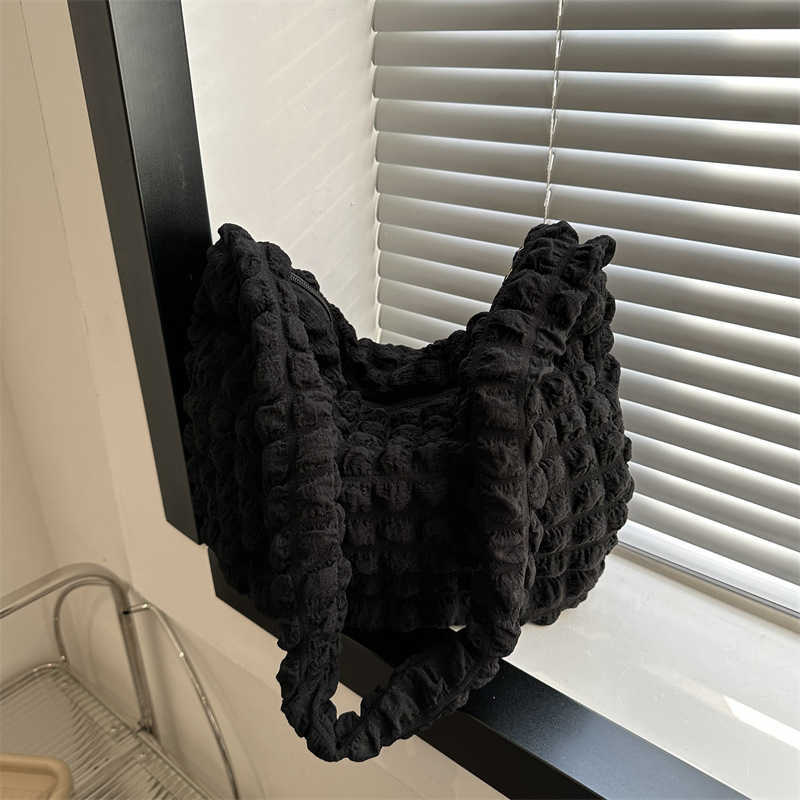 CMM New Fashion Single Shoulder Underarm Bag Handbag Trendy Trendy Wrinkled Cloud Simple Temperament Commuter Bag