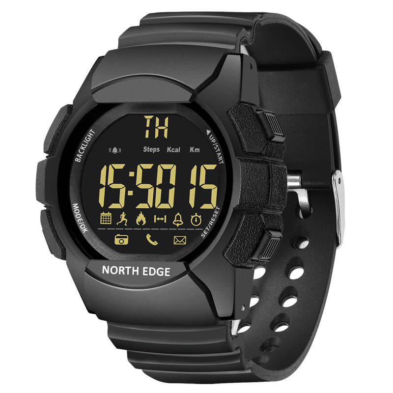 Men's Watch Water Resistant new 2025 100M NORTH EDGE Sport Watch Army Led Digital Wrist Stopwatches For Male For IOS Android