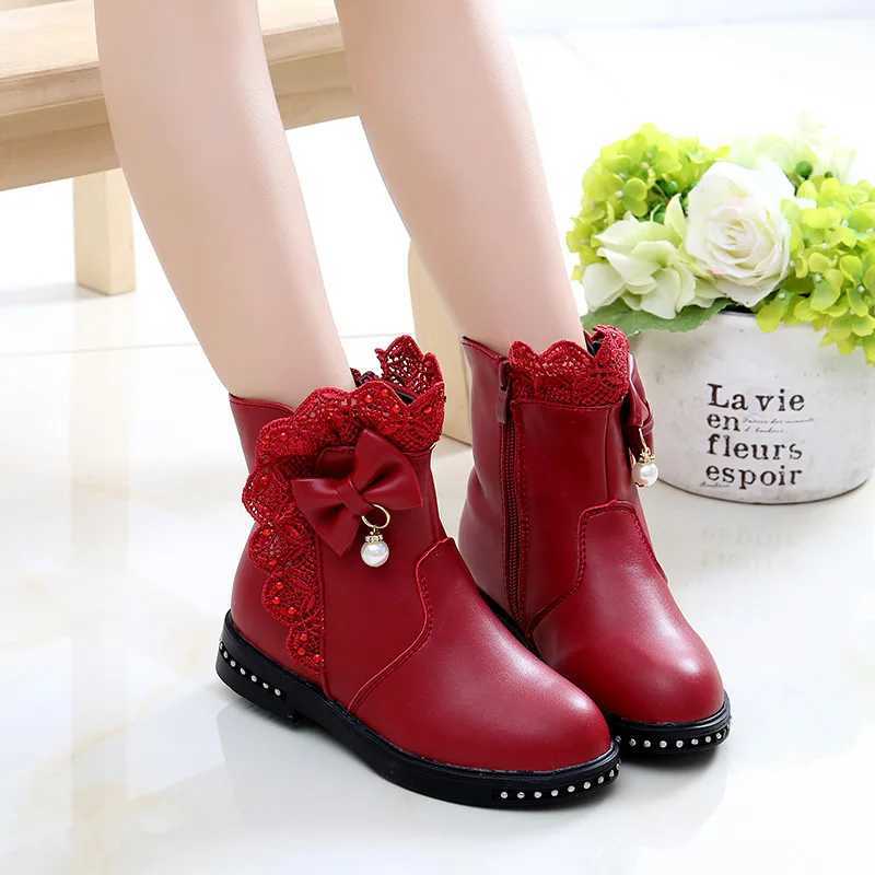 Childrens boots plush baby shoes princess shoes winter shoes girls foot boots platform boots childrens shoes rubber boots Botas M241102