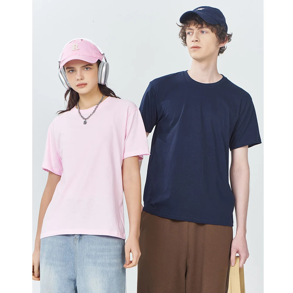 180Gsm 100 Cotton Short Sleeve Tops Tee Custom Order Choice Yourself Unisex ONeck Men TShirt Plus Size S6XL 240315