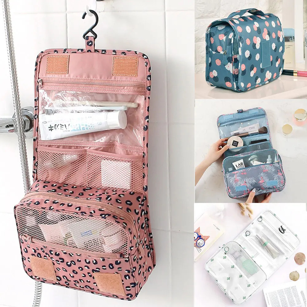 Hook Makeup Bag Womens Bag Outdoor Cosmetics Toilet Beauty Washing Bag Womens Waterproof Makeup Bag Organizer Handbag 241031