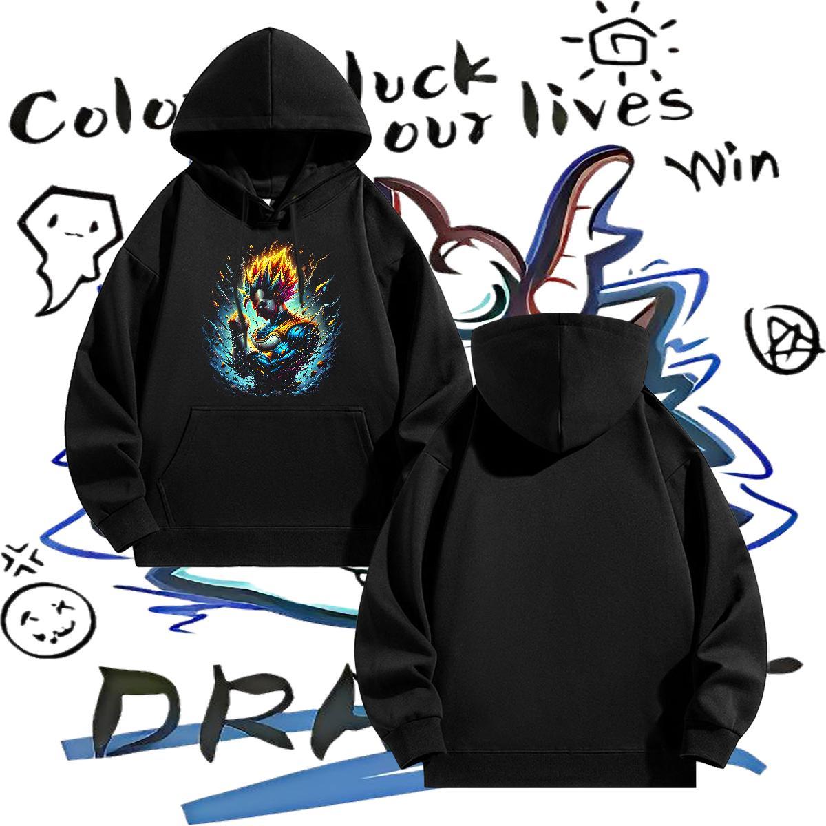 2024 DIY Mens Hoodie Sweatshirt Street Casual Wholesale Couples Hoodie Hooded Collar Plus Size Custom Tops Hoodie Thick Fleece