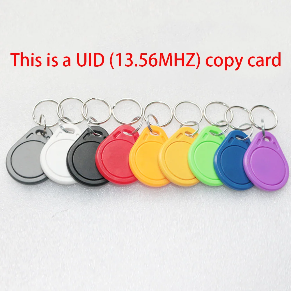 5pcs UID Cards 13.56MHz M1 IC Card S50 1K Clone Changeable Smart Key fob Tag Card Duplicator copy IC Key Keyfob Token Rewritable