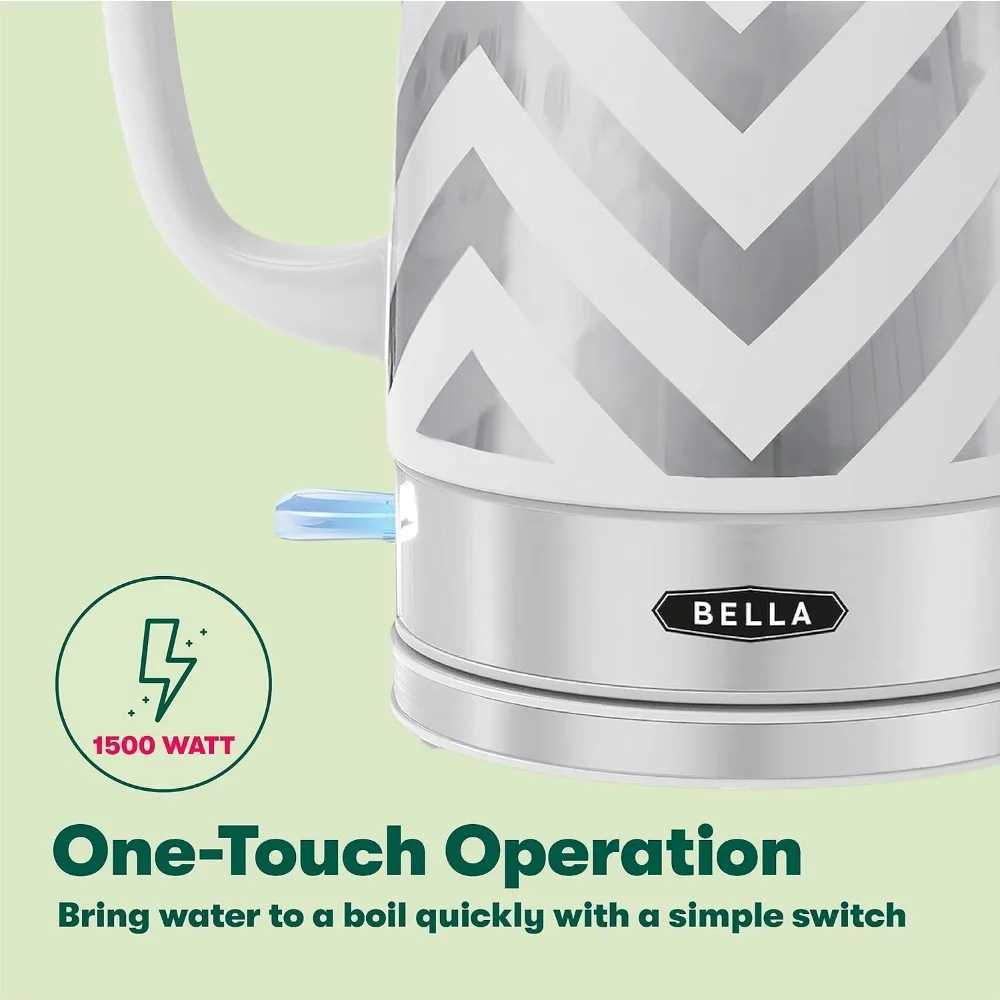 Electric kettle and teapot ceramic water heater with detachable switch base automatic shut-off and boiler drying protection 1.5 liters Y241102