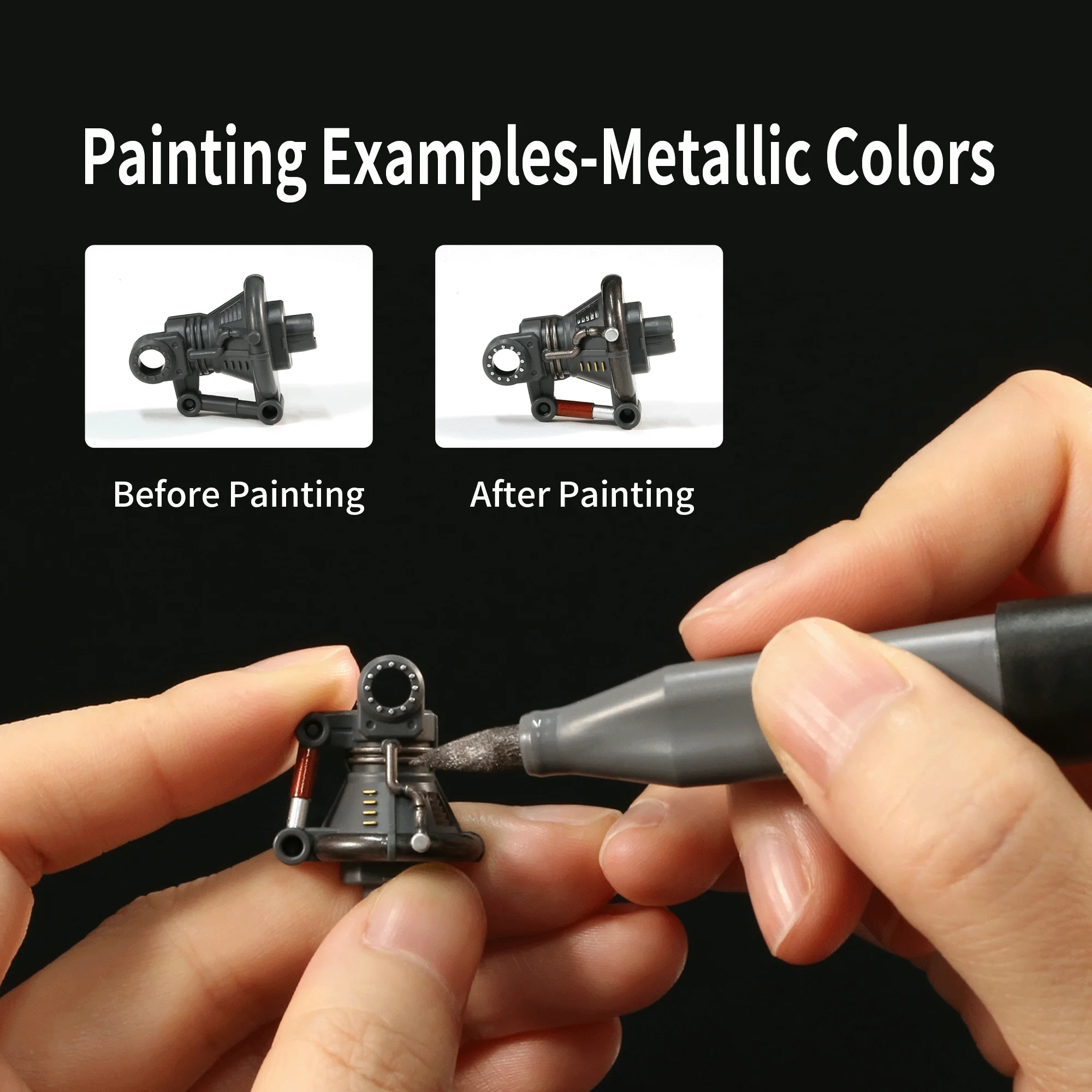 Environment-Friendly Water-Based Soft Head new 2025 Marker Up To Base Color Metal Color Mecha Model Painting