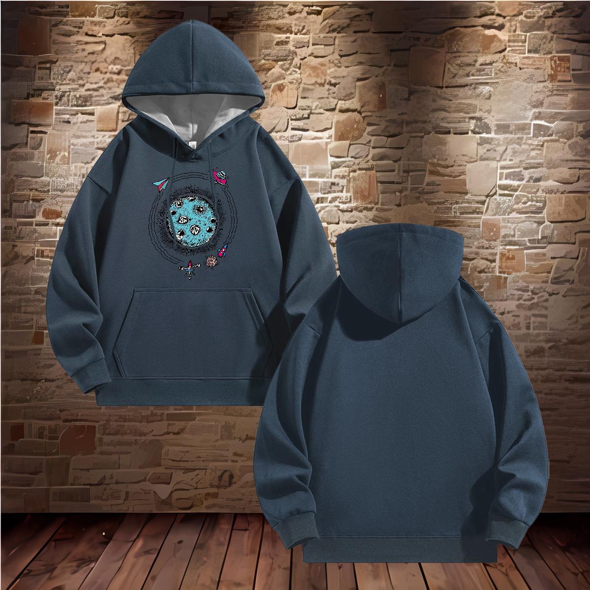 DIY Customized Men's Hooded Sweatshirt Hooded Collar Long Sleeve Designer Mens Hoodie US Size Tops Hoodie Hip Hop Warm Fleece