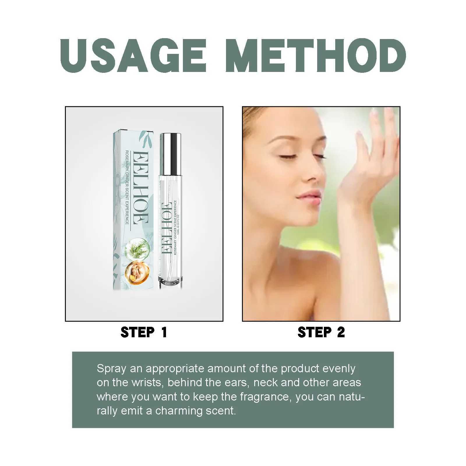 EELHOE deodorant under the body perfume spray adds charm portable perfume lasting and elegant female perfumeW241102