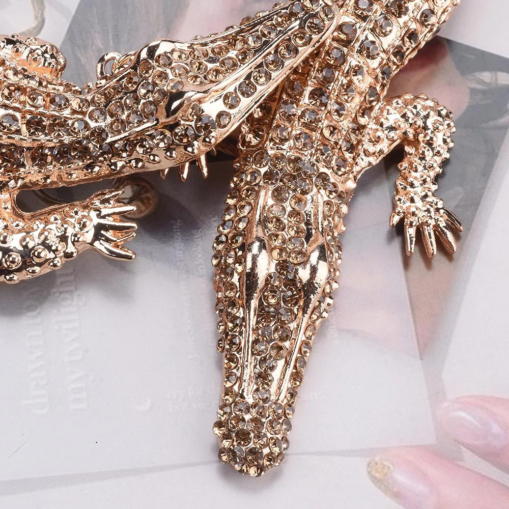 ZA Fashion Inlay Crystal Rhinestone Necklace Women Heavy Metal Punk Statement Large Choker Necklace Jewelry 240315