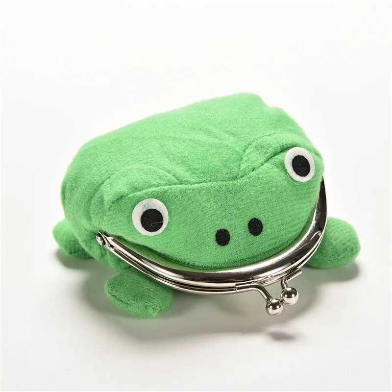 Velishy 1PC Cute Cosplay Hotsale Frog Wallet Anime Carto Wallet Coin Purse Manga Flannel Wallet BagXJ241111