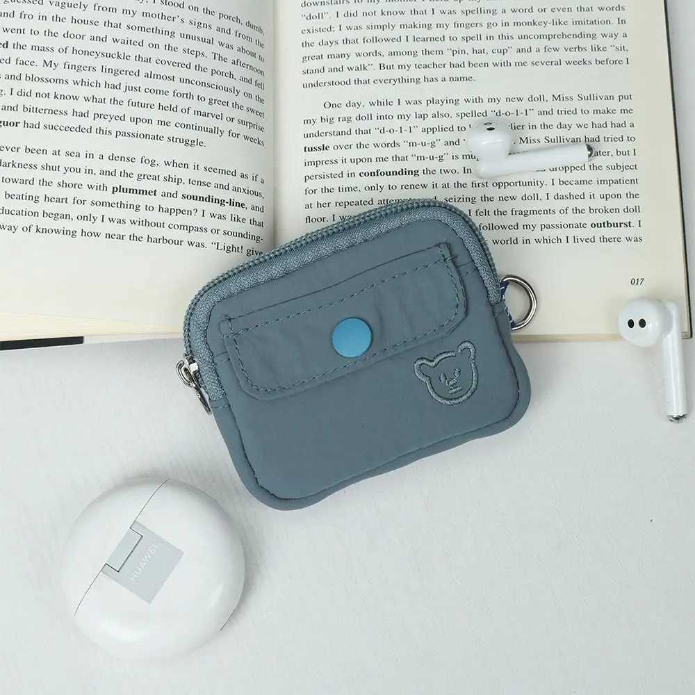 New Nyl Coin Purse Zipper Multi-purpose Small Wallet Earphe BagXJ241111