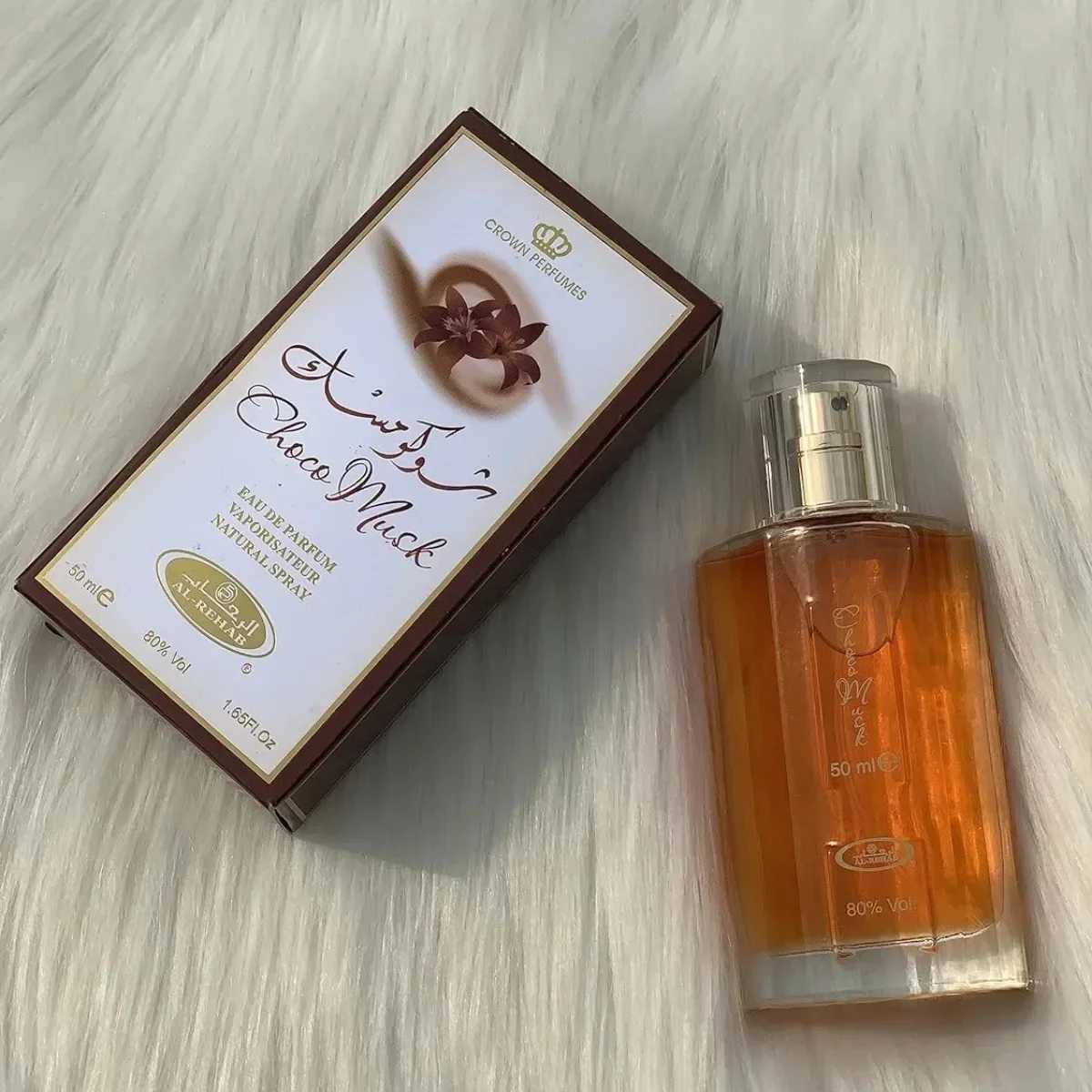 Hot Sale Al Rehab Choco Musk Womens Spray 50Ml Arab Dubai Cologne Perfume Dee Crown Perfumew241102