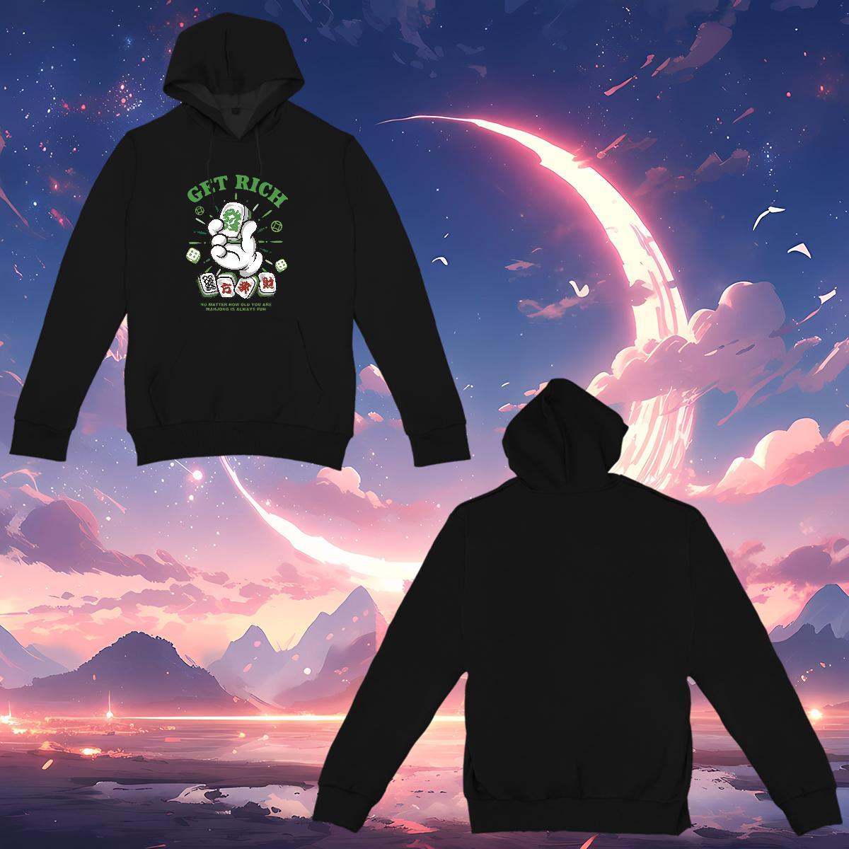 Custom Man Hoodie Cartoon Printing S-3XL TOP Quality Hoodie Pullover Top Hoody Anime Printing Street 350g Cotton Breathable Long Sleeve