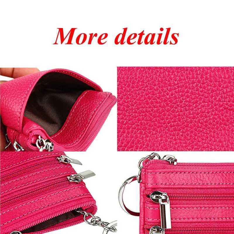 Fi Leather Women Wallet Cluh e/Two Zip Female Short Small Coin Purse Brand New Design Soft Mini Card C HolderXJ241111