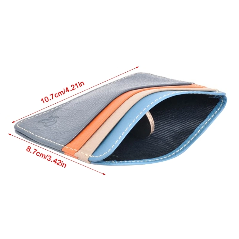 Leather 2025 Coin Purse new Card Holder Wallet RFID Blocking Slim Wallet Birthday Gift F3MD
