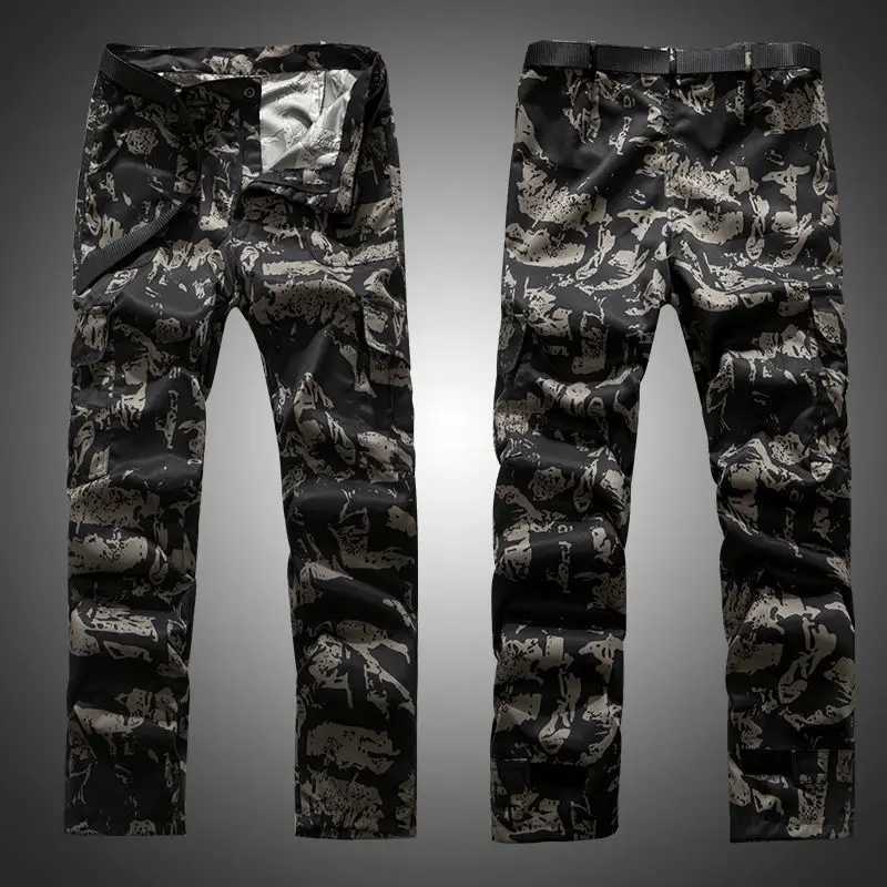 Mens camouflage clothing spring autumn 2022 automatic repair dustproof labor protection single top full set mens cargo jacket W241102