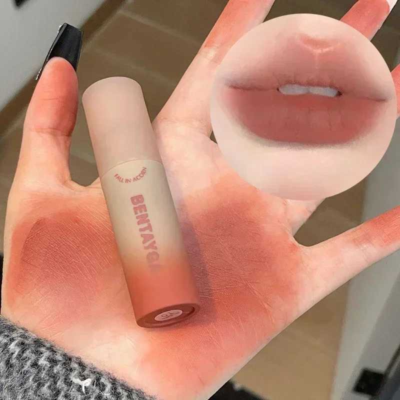 6 colors matte lip gloss waterproof easy to wear velvet rose reddish brown lip mud nude durable liquid lipstick lipstick makeup W241101